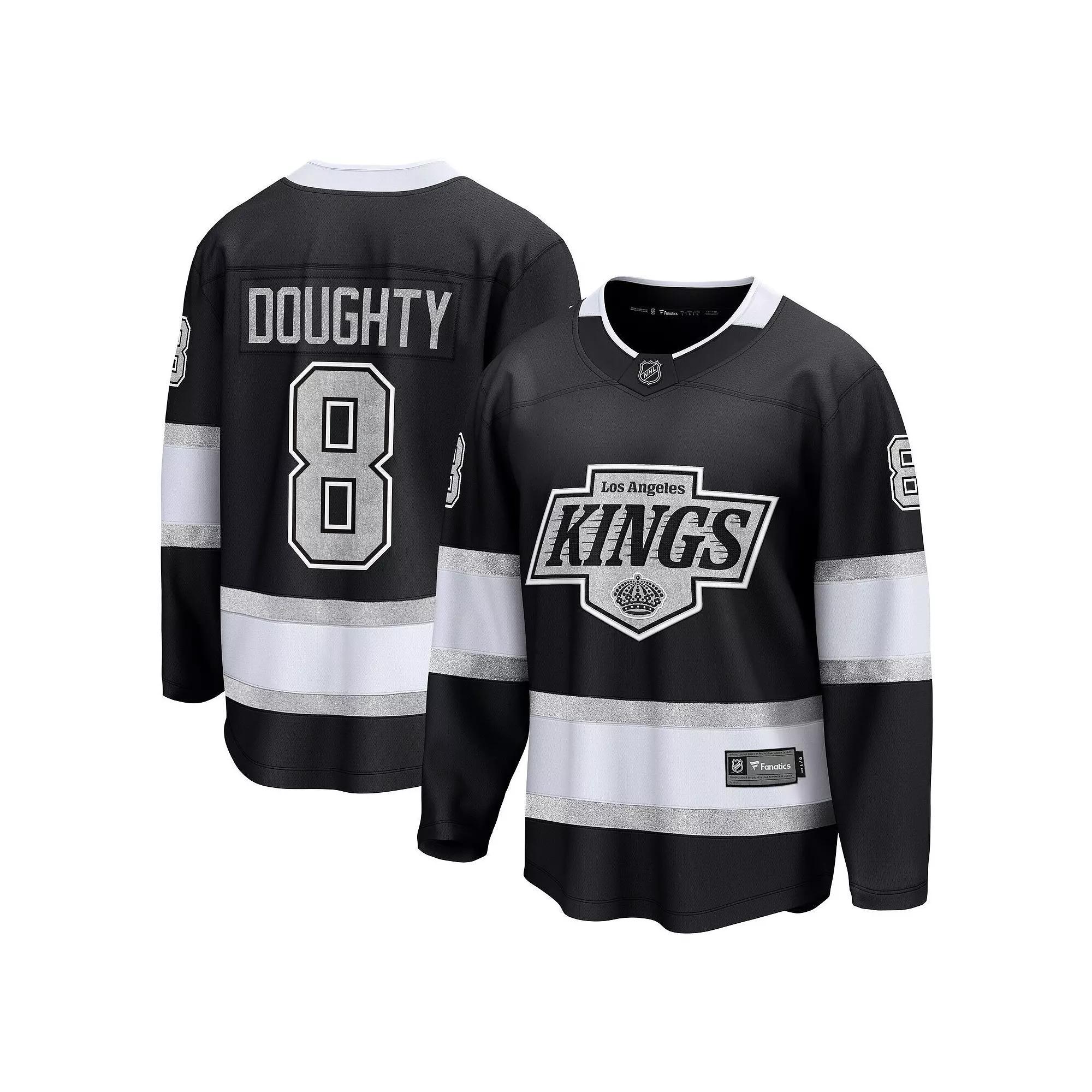 Men's Fanatics Drew Doughty Black Los Angeles Kings Home Premier Breakaway Player Jersey, Size: 2XL, Kgs Black Product Image