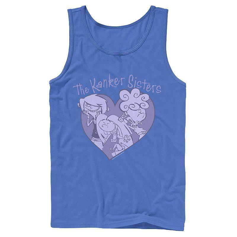 Mens Ed, Edd & Eddy The Kanker Sisters Purple Hue Heart Portrait Tank Top Product Image