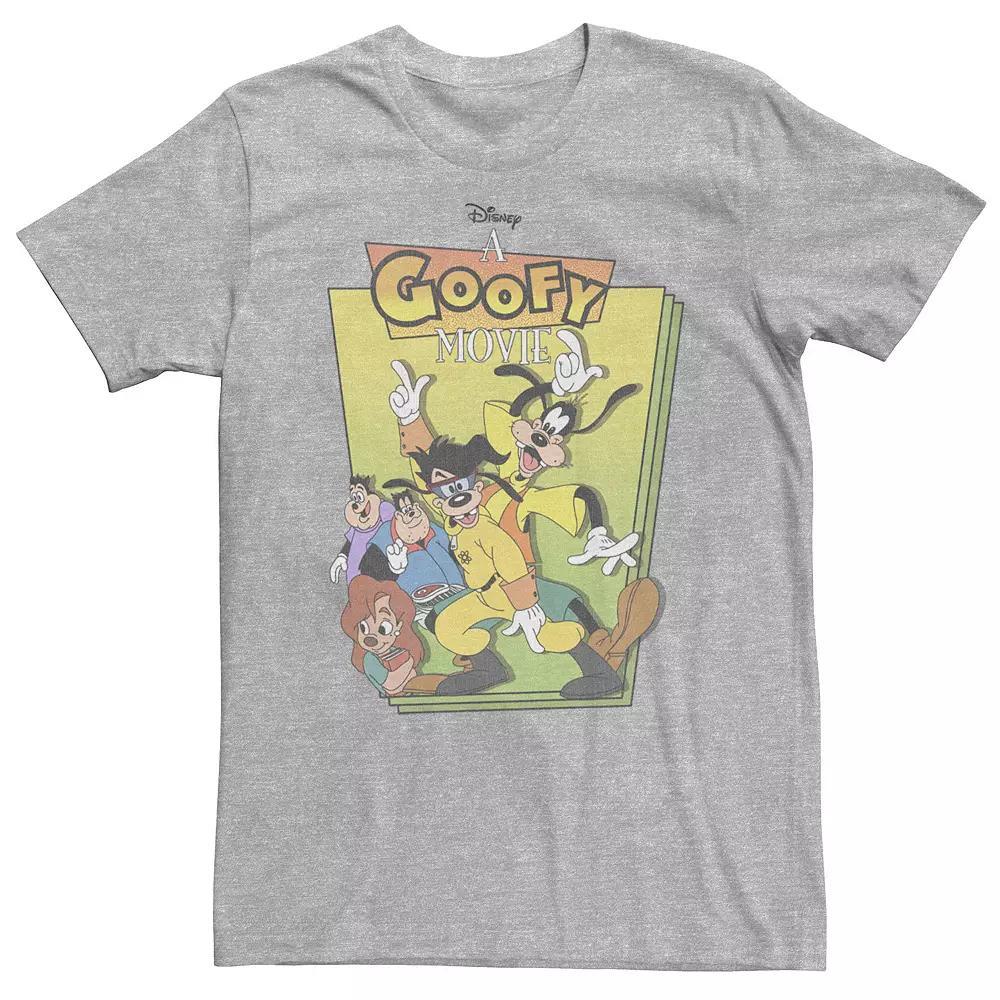 Big & Tall Disney A Goofy Movie Group Shot Cover Tee, Men's, Size: Large Tall, Athletic Grey Product Image