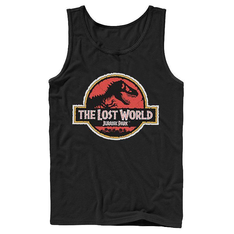 Men's Jurassic Park The Lost World Movie Logo Tank Top, Size: XL, Black Product Image