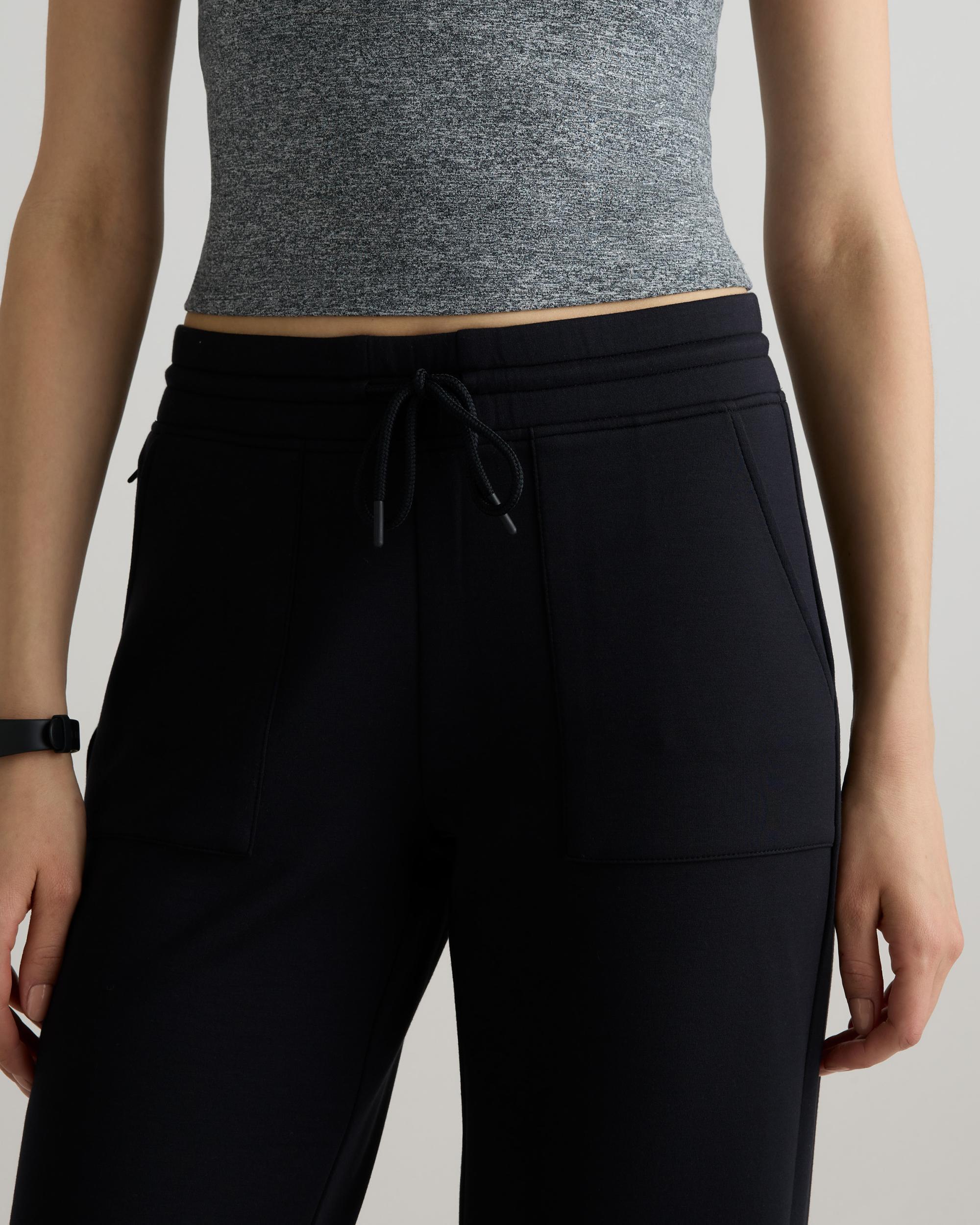 Quince | Women's CloudComfort High-Rise Cropped Sweatpant Tencel Product Image