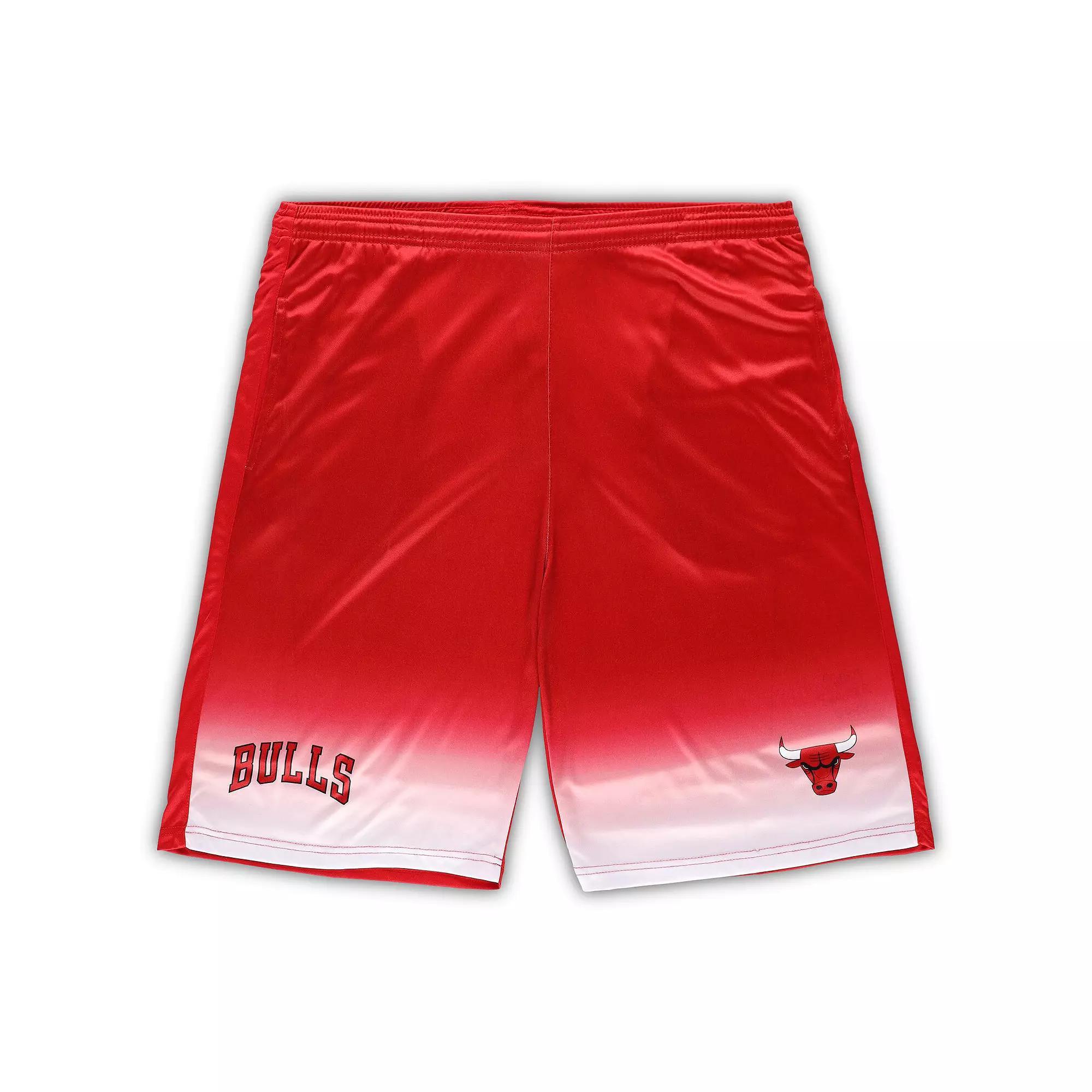 Mens Fanatics Branded Chicago Bulls Big & Tall Fadeaway Shorts Product Image