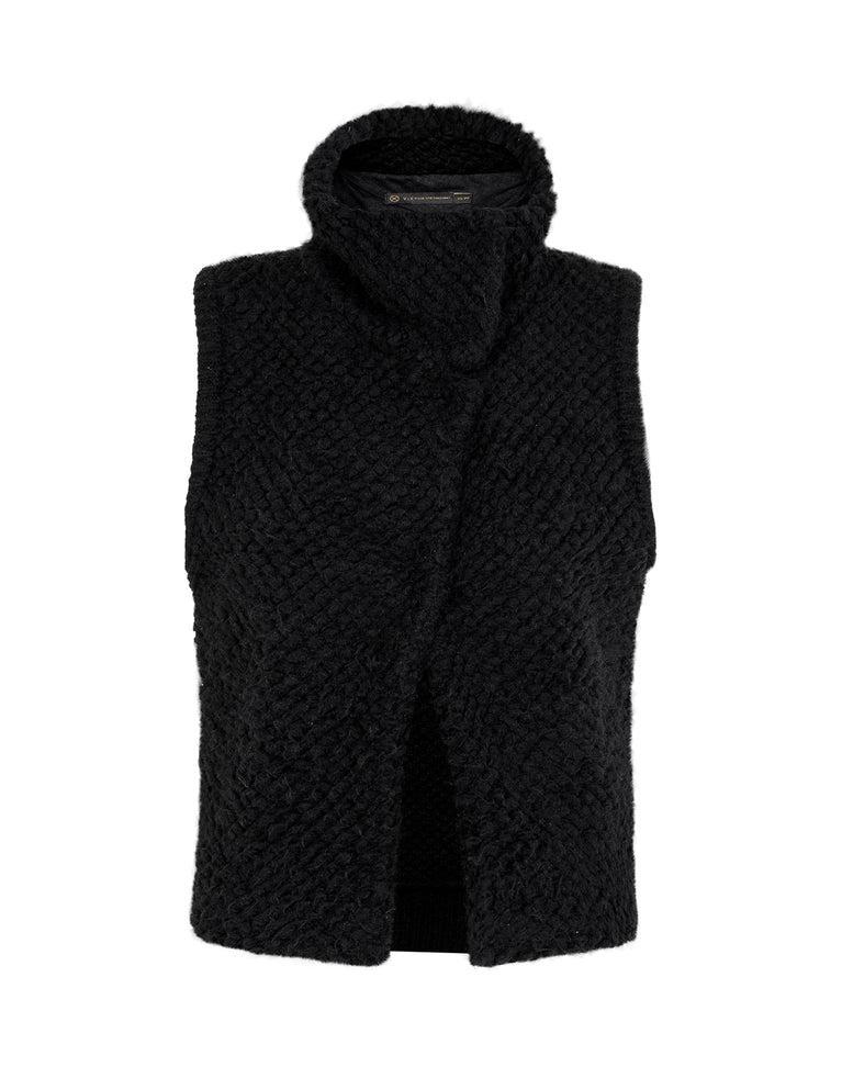 Knit Ita Vest Jacket - Black Product Image