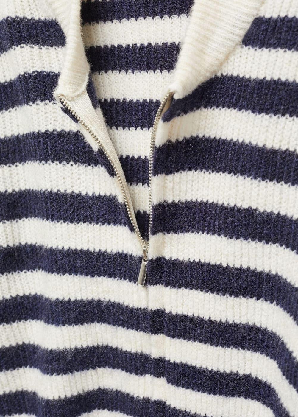 Mango Womens Zipped Knit Cardigan Product Image