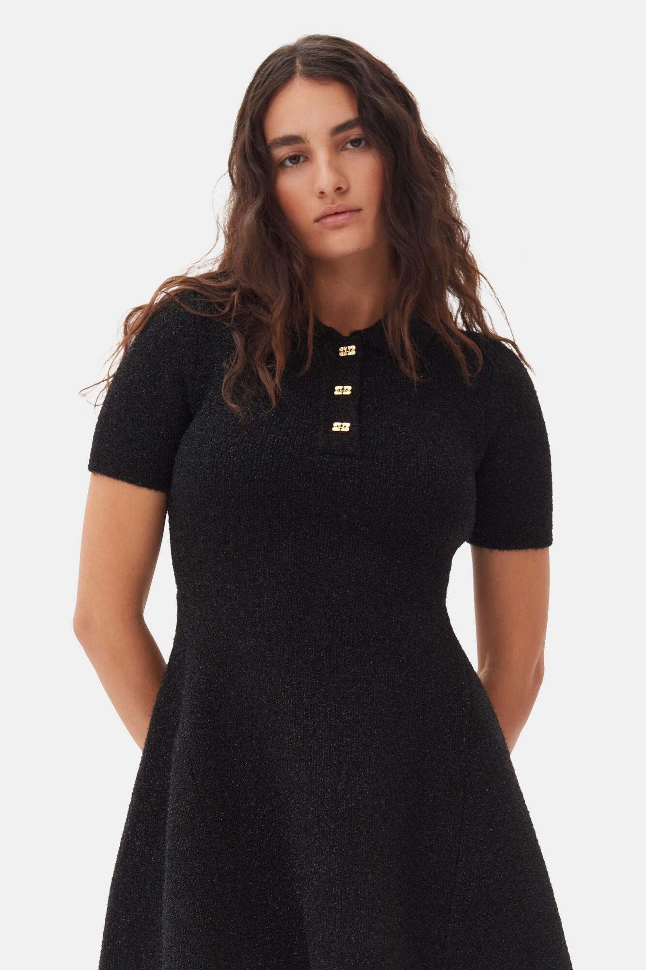 Black Sparkle Mini Dress Product Image