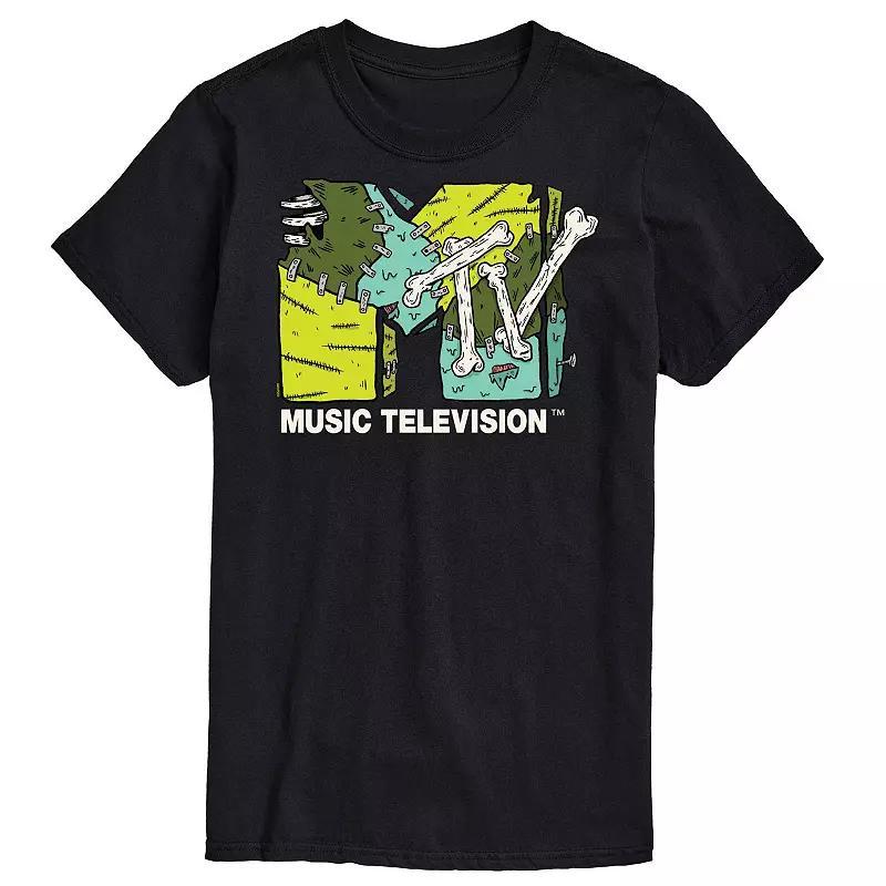 Big & Tall MTV Halloween Logo Graphic Tee, Mens Blue Product Image