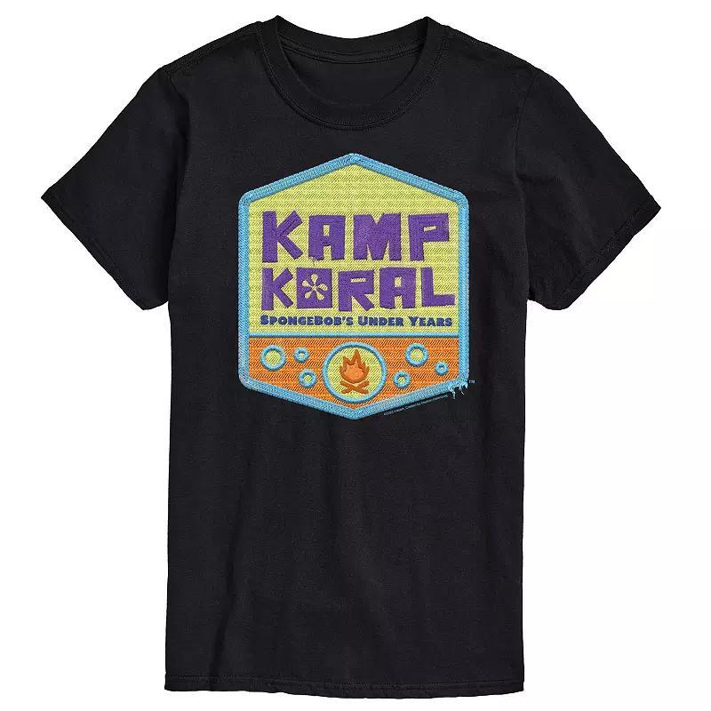 Mens SpongeBob SquarePant Kamp Koral Logo Graphic Tee Product Image