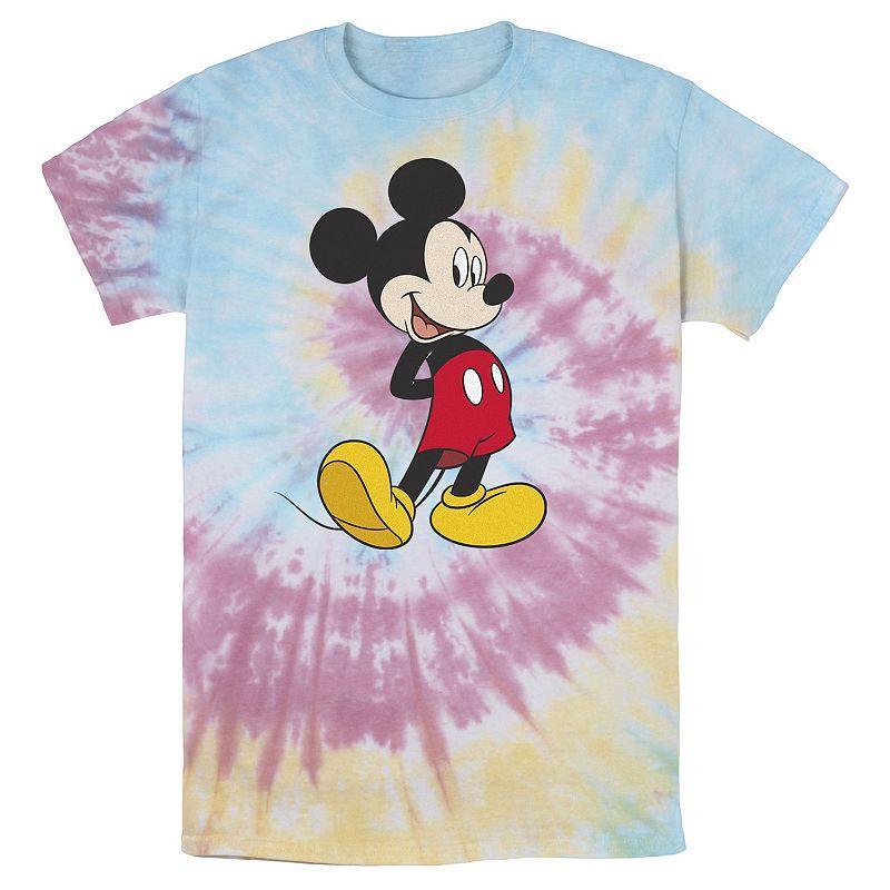 Disney's Mickey Mouse Men's Smiling Pose Wash Tee, Size: XL, Black Grey Product Image