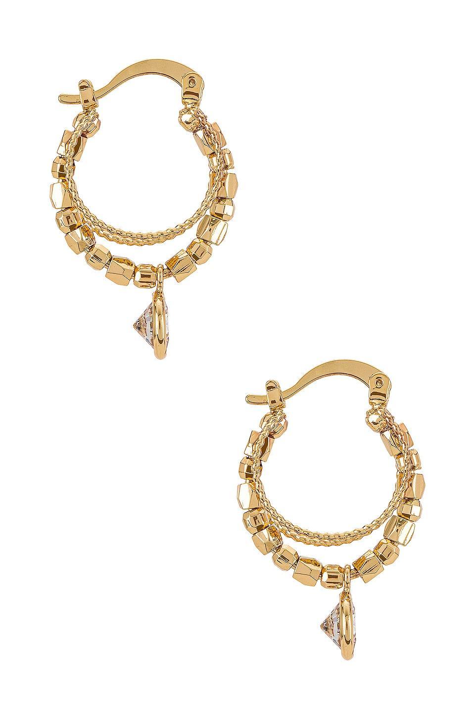 Embellished Hoop Earrings Ettika Product Image