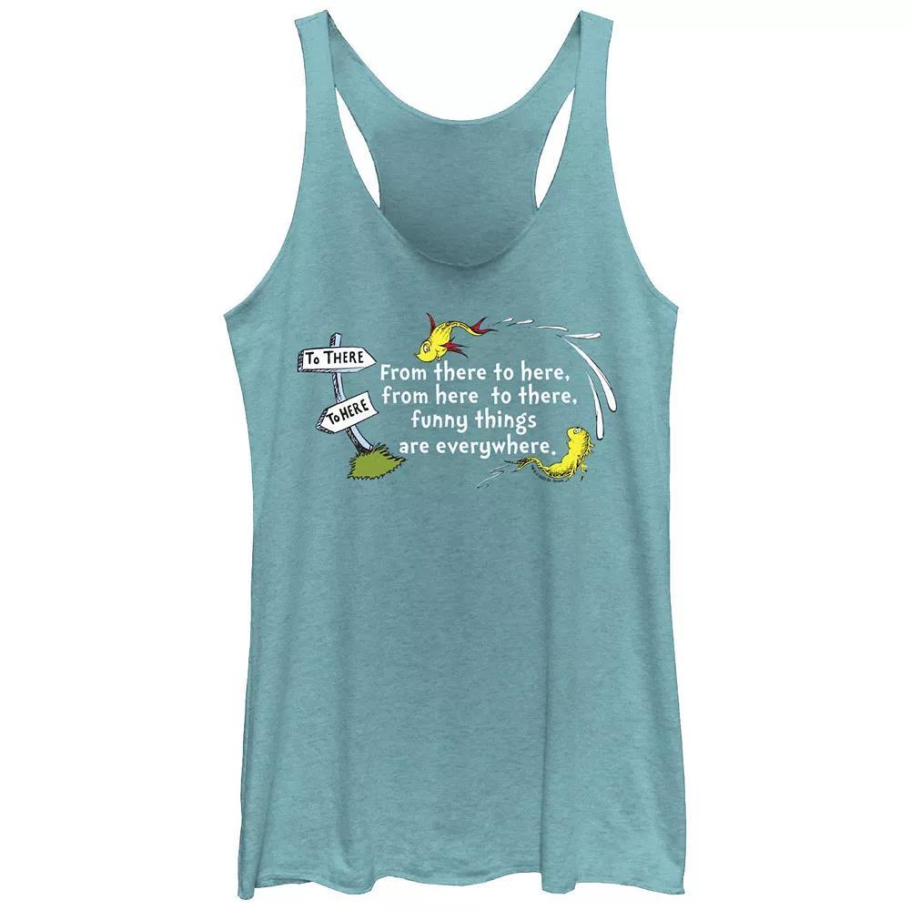 Disney's Lilo & Stitch Far Out Space Juniors' Tri-Blend Racerback Tank Top, Girl's, Size: XS, Tahiti Blue Product Image