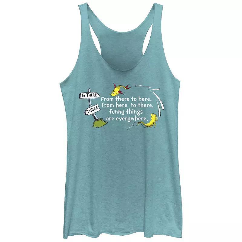 Disney's Lilo & Stitch Far Out Space Juniors' Tri-Blend Racerback Tank Top, Girl's, Size: XS, Tahiti Blue Product Image