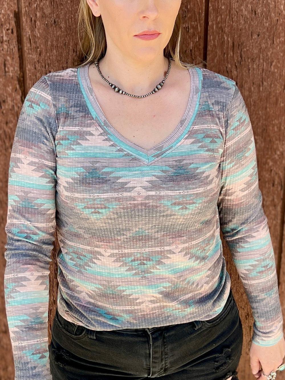 Burned Out Aztec Top* Product Image