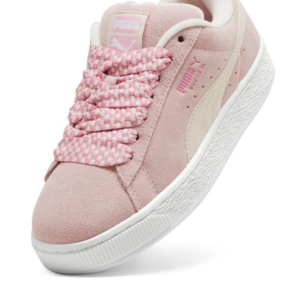 PUMA Suede XL Lace Women's Sneakers in Mauve Mist/White Product Image