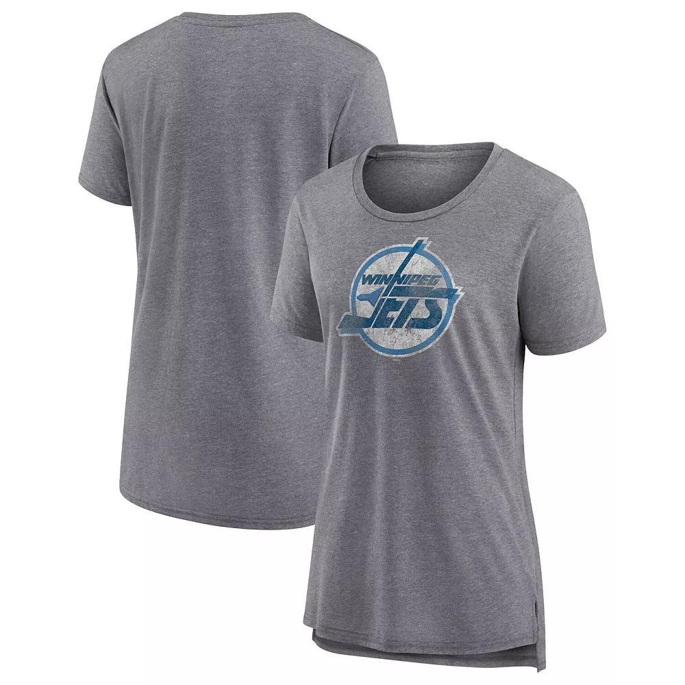 Women's Fanatics Heather Gray Winnipeg Jets Special Edition 2.0 Modern T-Shirt, Size: Small, Jts Grey Product Image