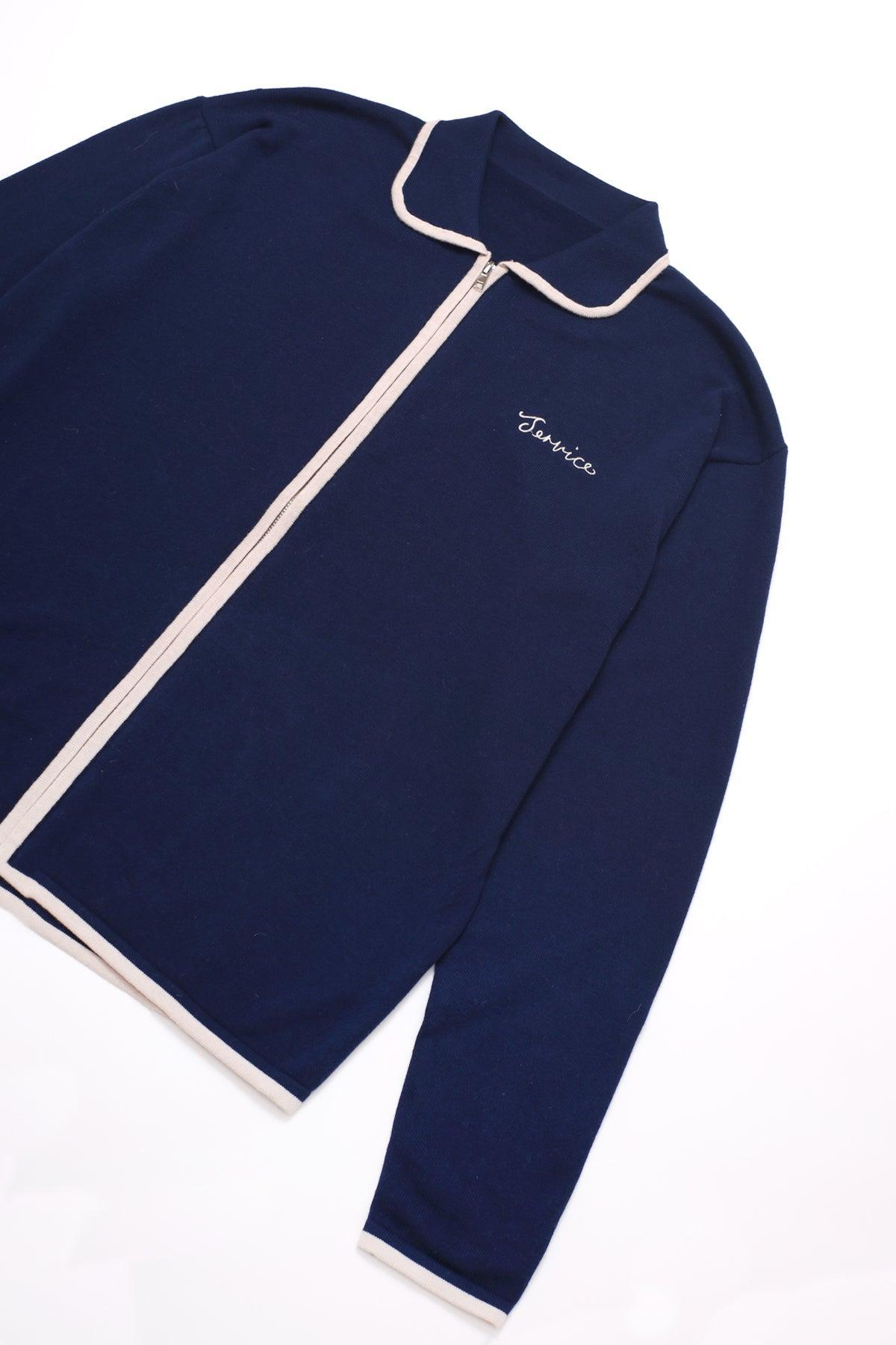 Service Works - Knitted Script Shirt - Navy Product Image