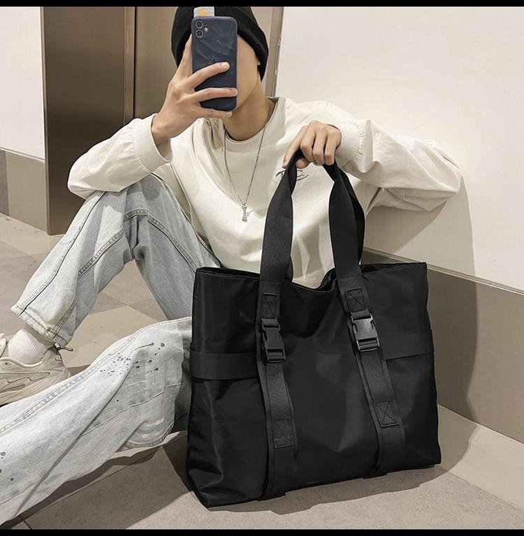 Buckled Nylon Tote Bag Product Image