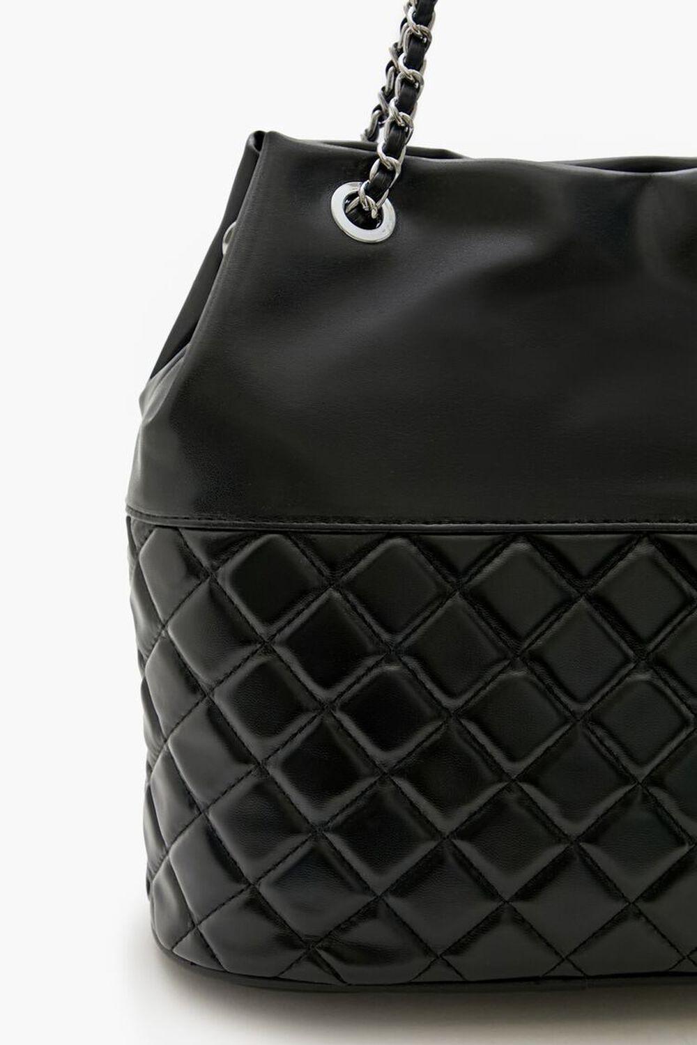 Quilted Faux Leather Tote Bag | Forever 21 Product Image