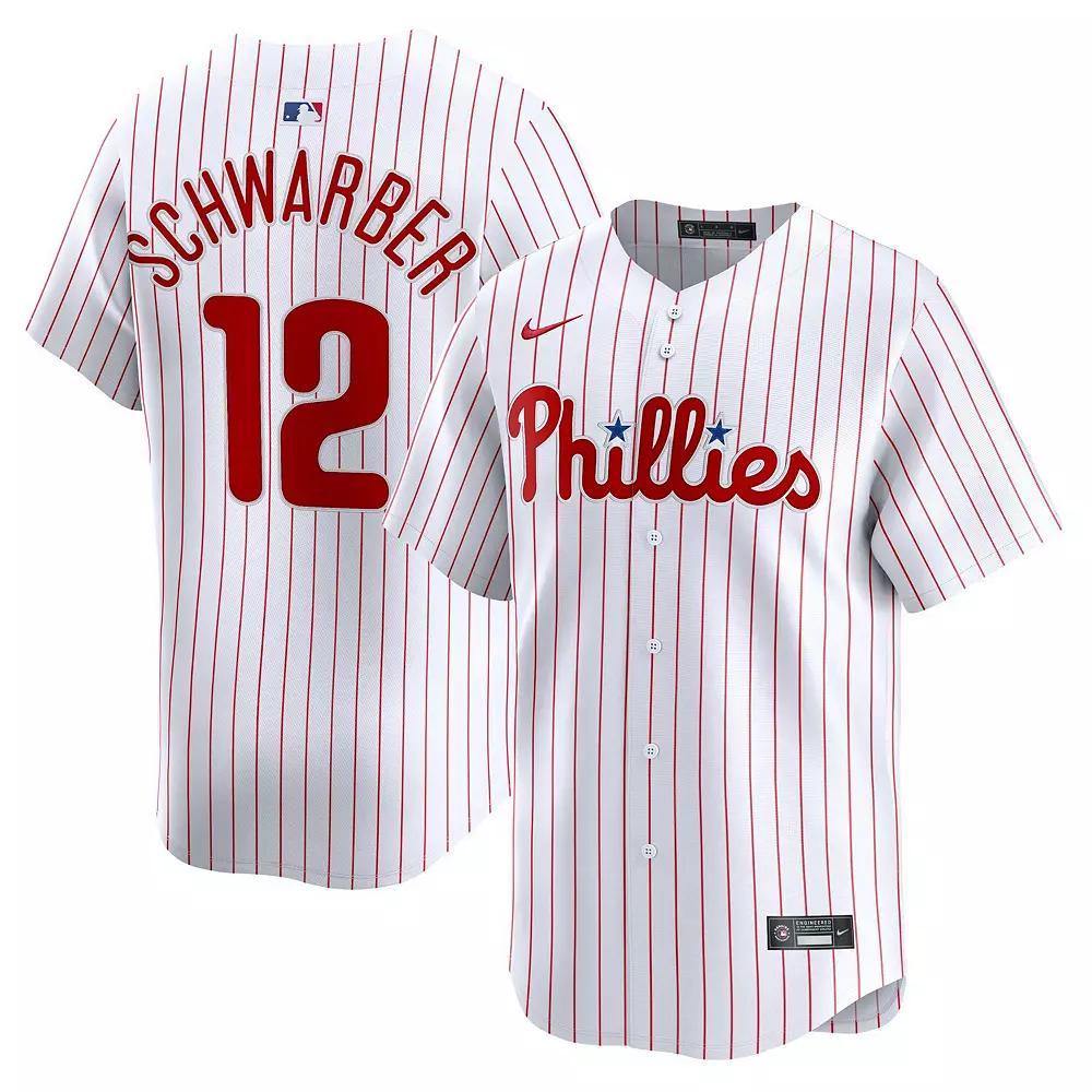 Men's Nike Brandon Marsh White Philadelphia Phillies Home Limited Player Jersey, Size: Small Product Image