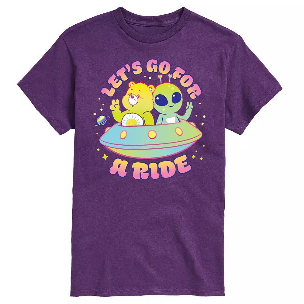 Mens Care Bears Road Trip Graphic Tee Blue Product Image