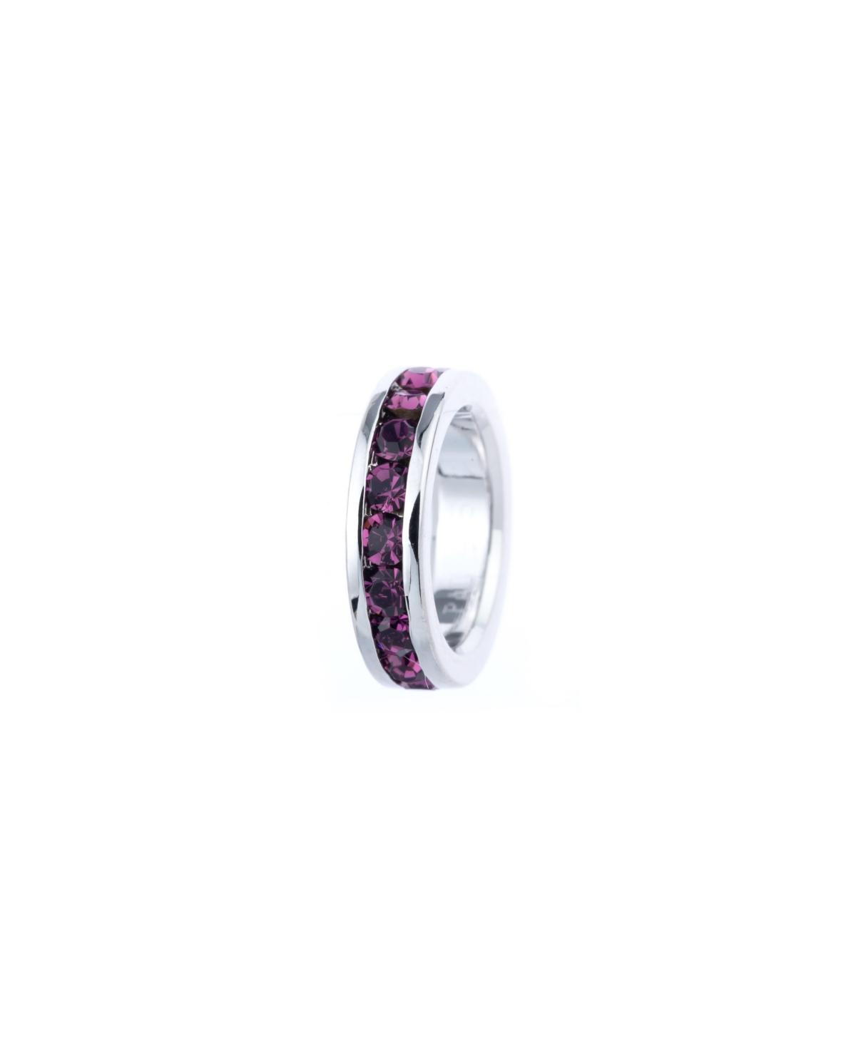 Traditions Jewelry Company Sterling Silver Crystal Birthstone Rondelle Charm, Women's, November Product Image