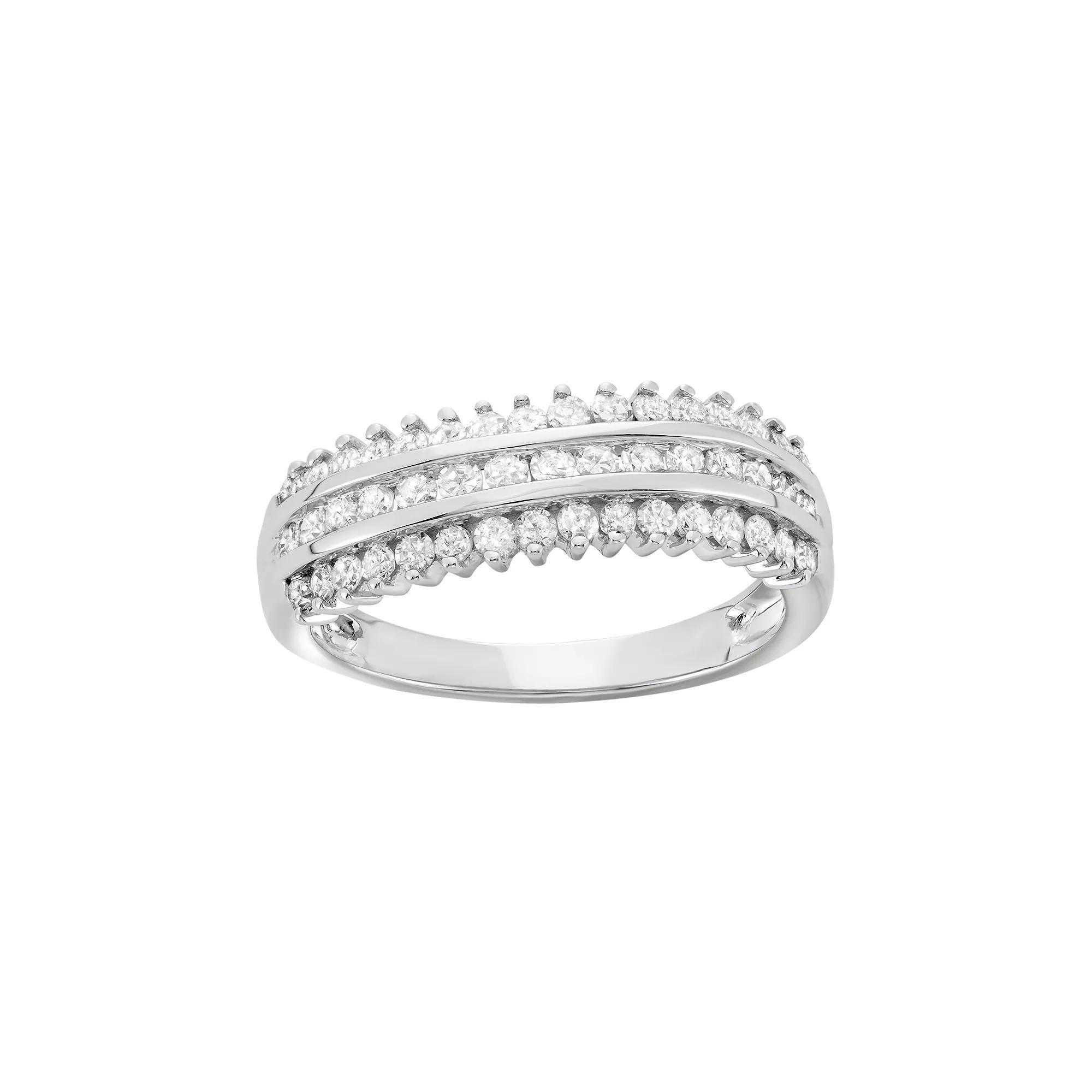 3/4 Carat T.W. Diamond 10k White Gold Ring, Women's, Size: 6 Product Image