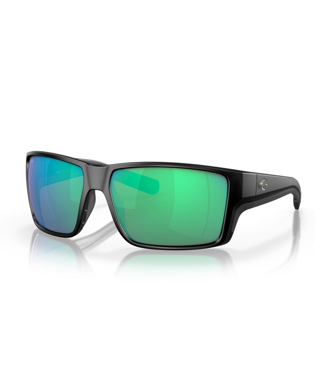 Costa Mens 6S9007 Reefton Mirrored Crystal 64mm Rectangle Polarized Sunglasses Product Image