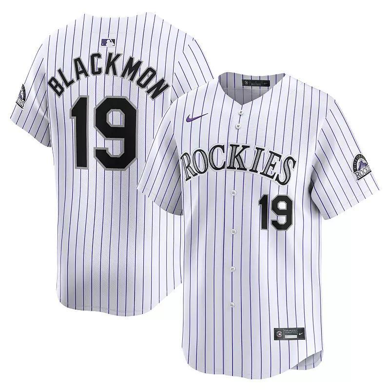 Men's Nike Charlie Blackmon White Colorado Rockies Home Limited Player Jersey, Size: Medium Product Image