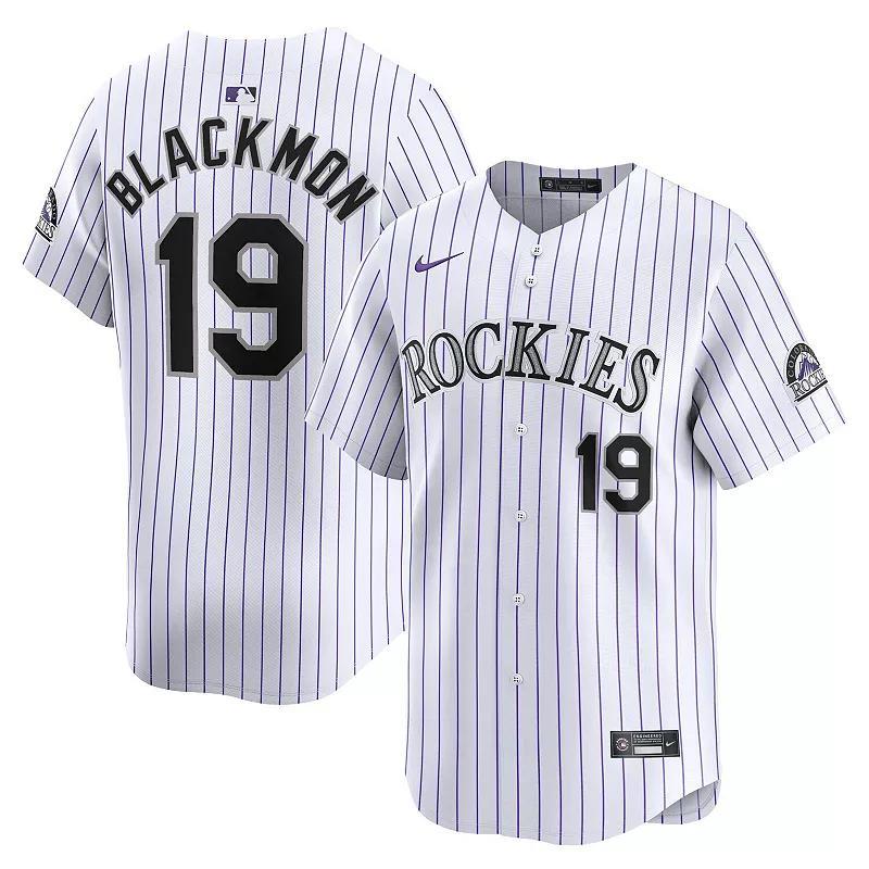 Men's Nike Charlie Blackmon White Colorado Rockies Home Limited Player Jersey, Size: Medium Product Image