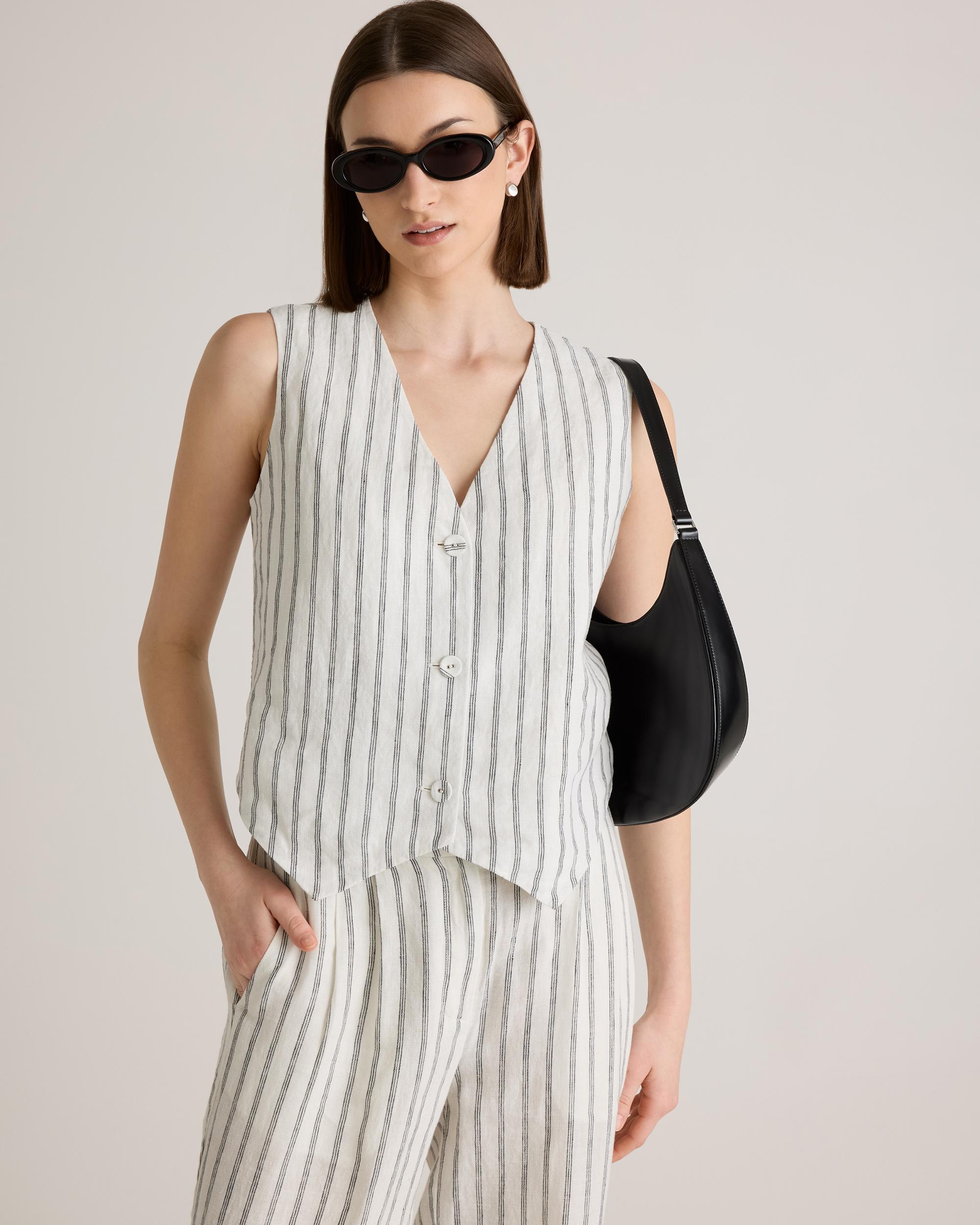 Quince | Women's 100% European Linen Vest Product Image