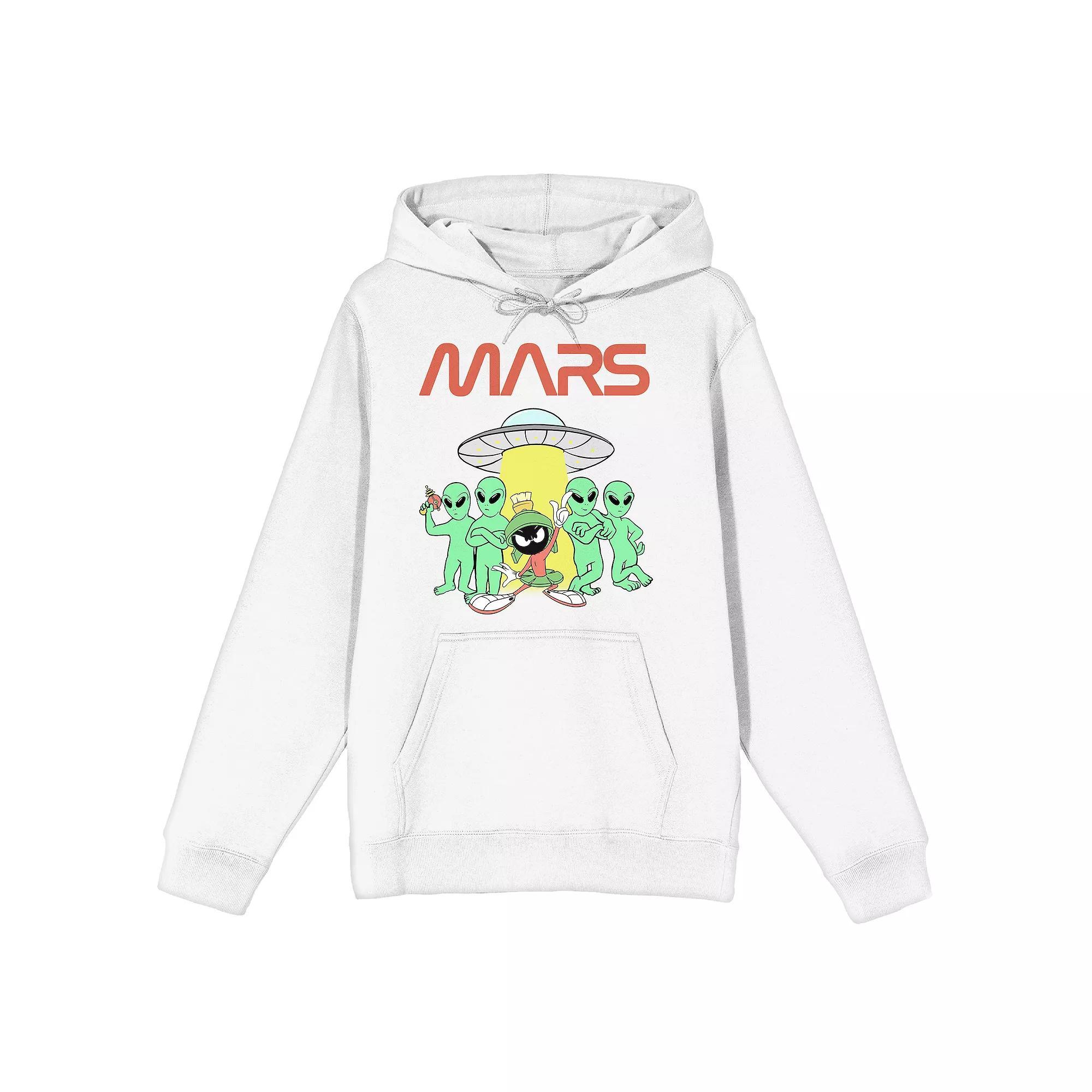 Men's Looney Tunes Marvin Hoodie, Size: XL, White Product Image