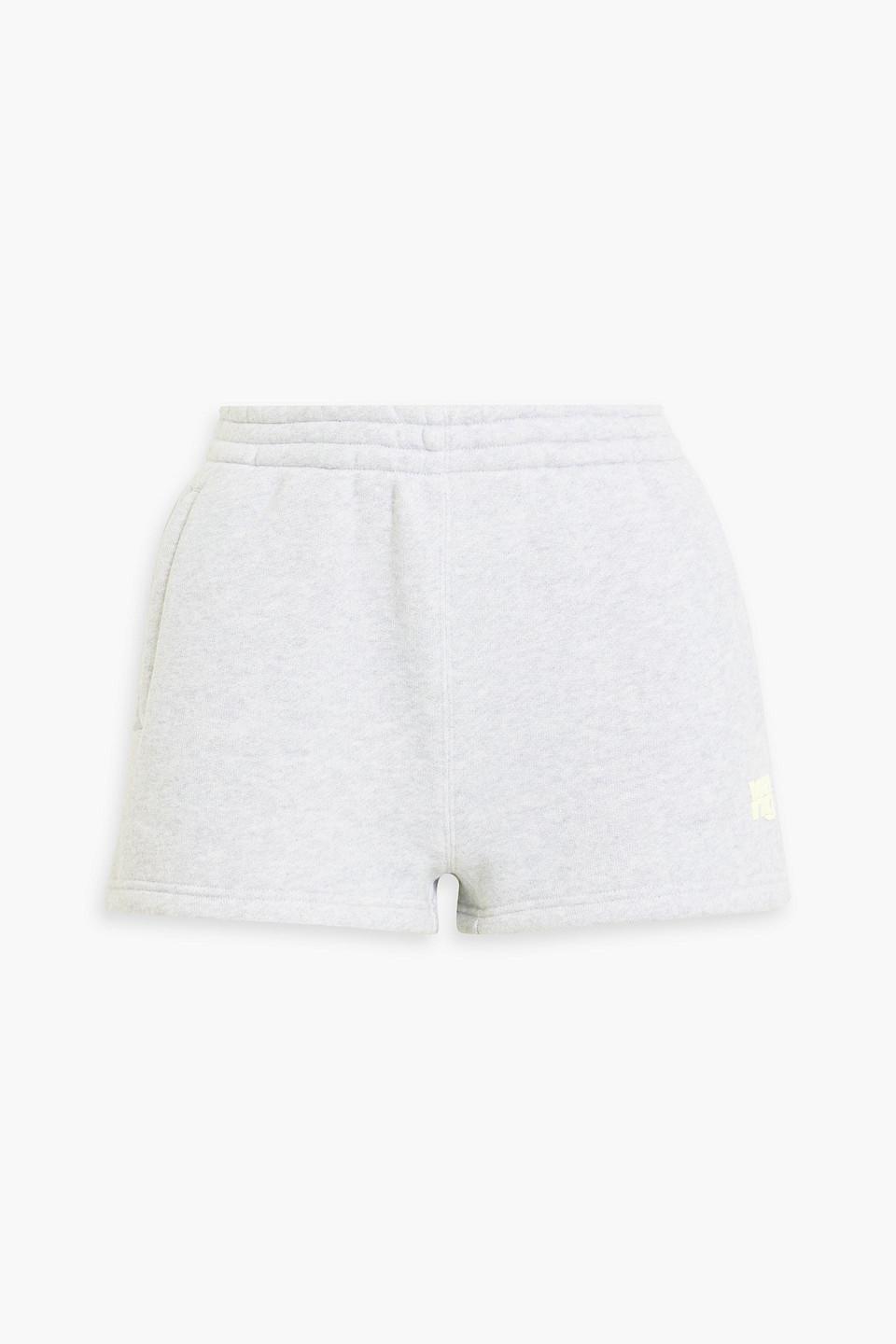 ALEXANDER WANG T Gray Puff Logo Shorts In Lt Hthr Grey 050 Product Image