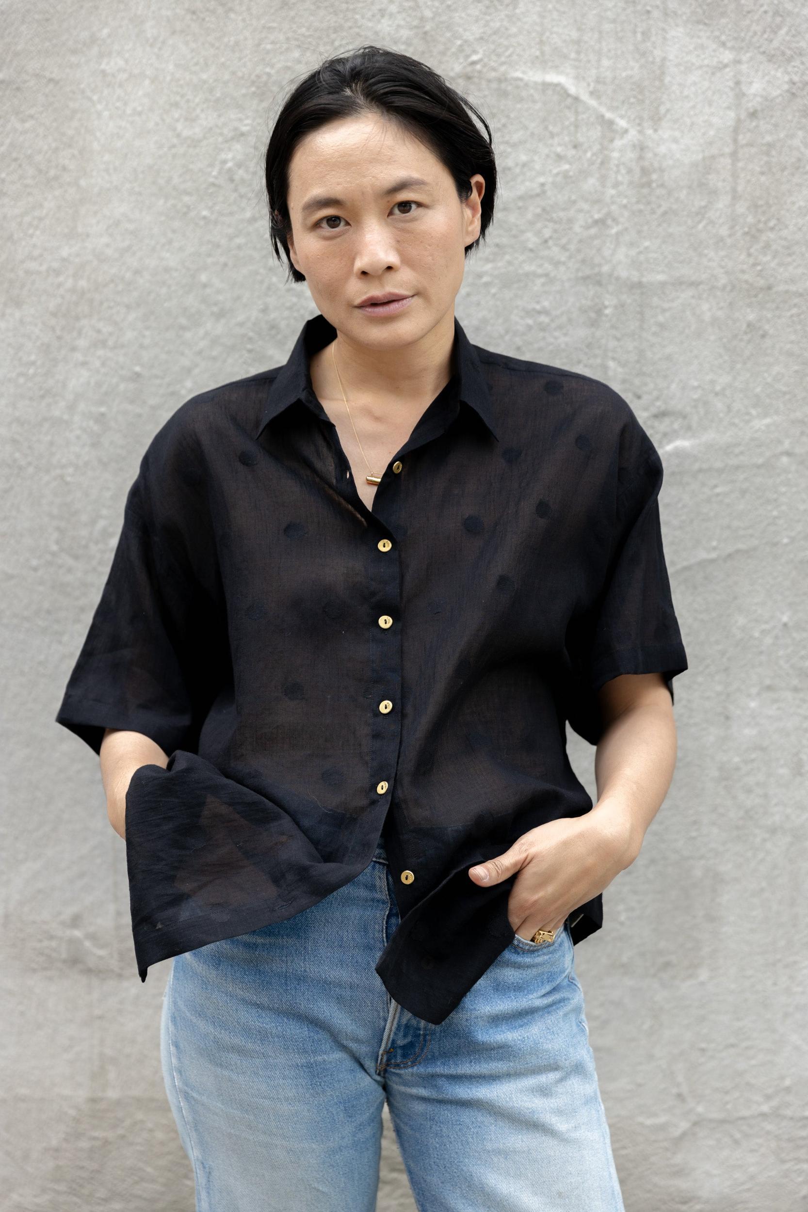 Vintage Navy Blue Skirt Product Image