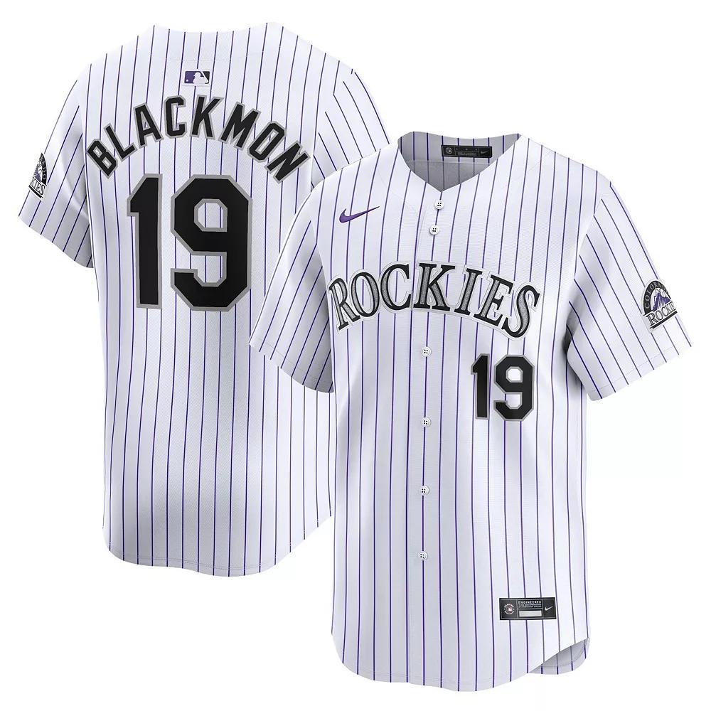 Men's Nike Charlie Blackmon White Colorado Rockies Home Limited Player Jersey, Size: Medium Product Image