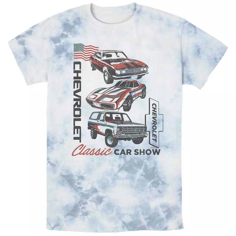 Men's Chevrolet Classic Car Show Bombard Wash Graphic Tee, Size: XL, White Blue Product Image