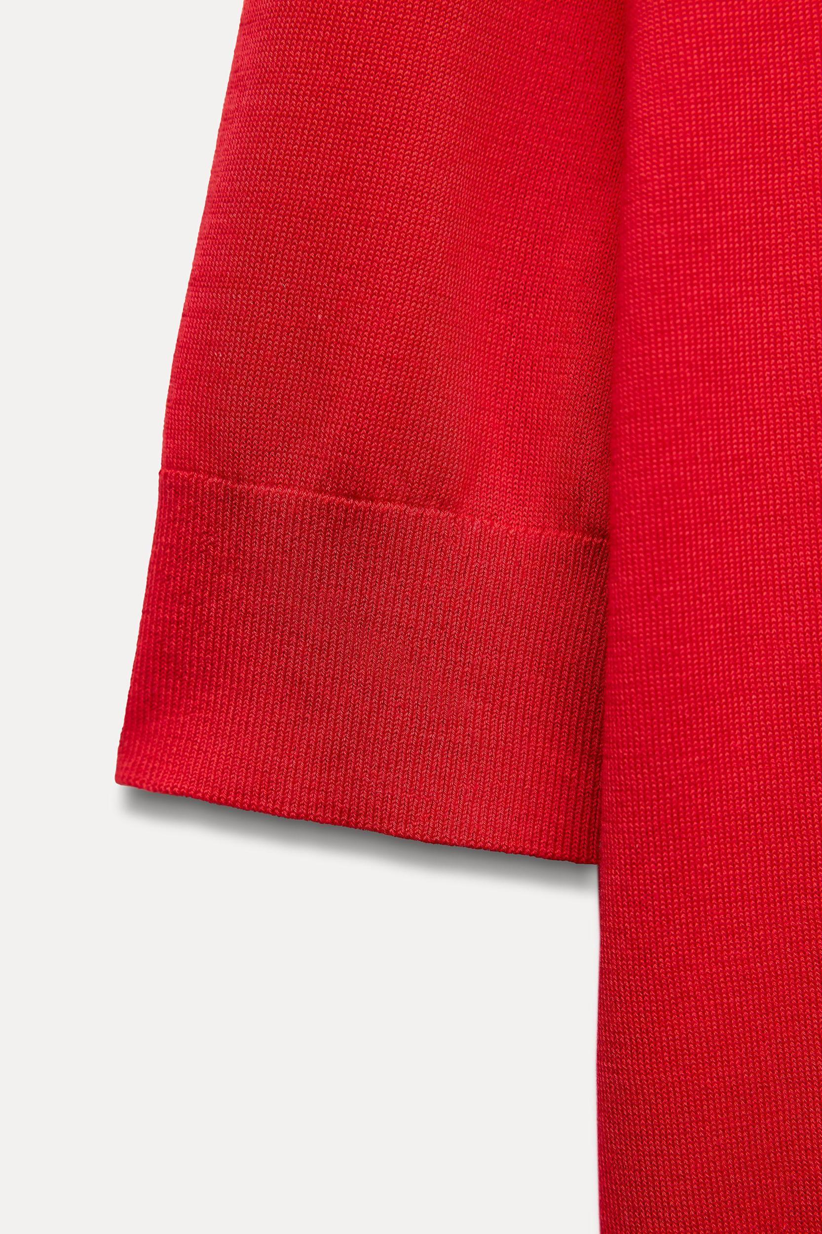 PLAIN KNIT BASIC SHORT SLEEVE TOP Product Image