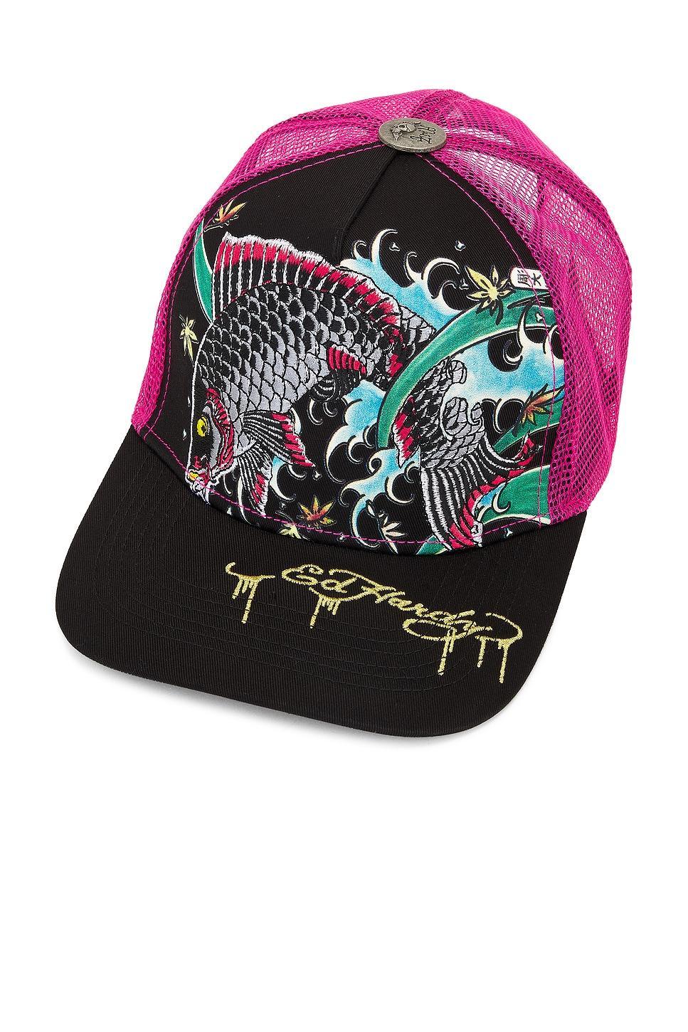Embroidered Koi Fish Hat Ed Hardy Product Image