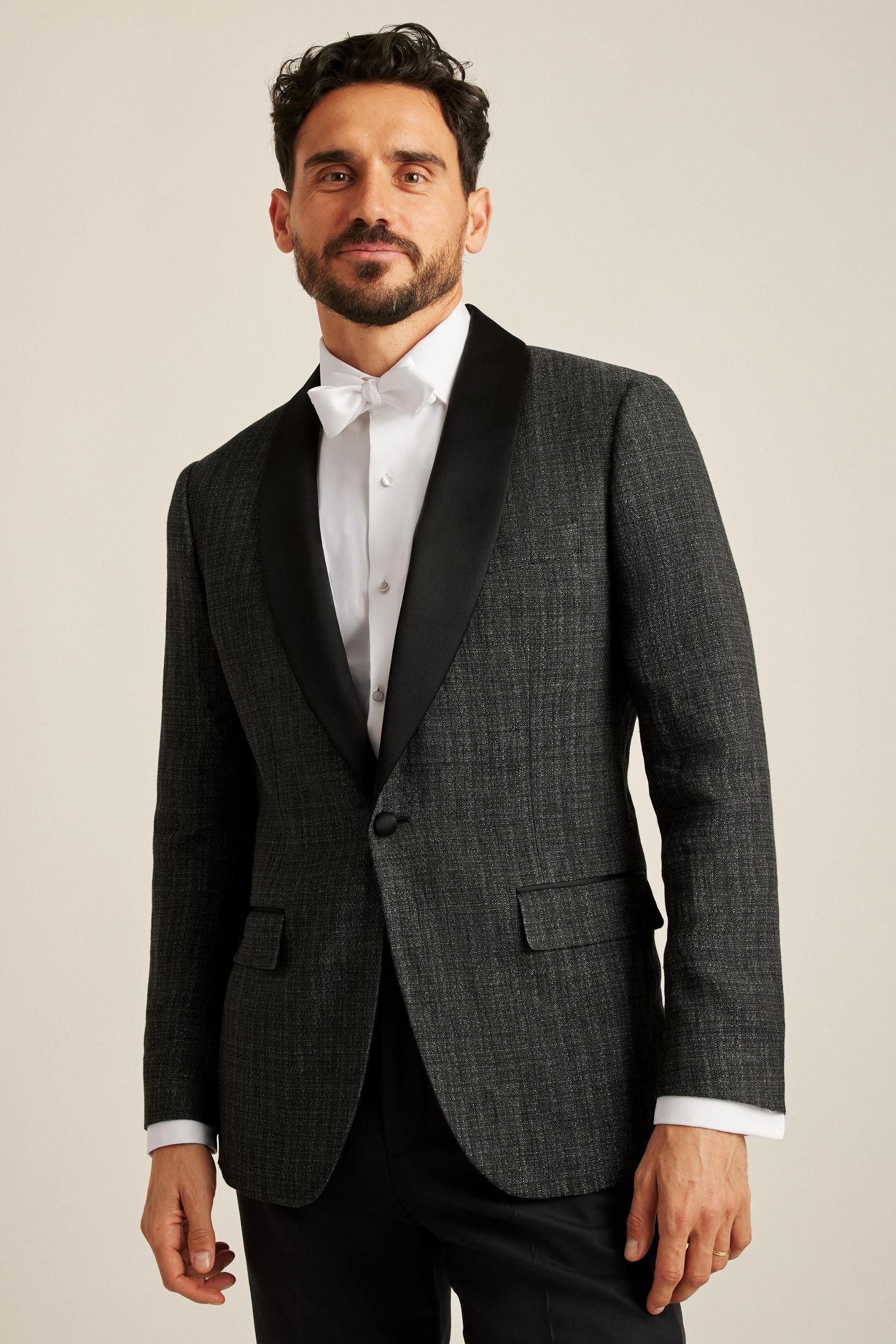 Italian Linen Tuxedo Jacket Product Image