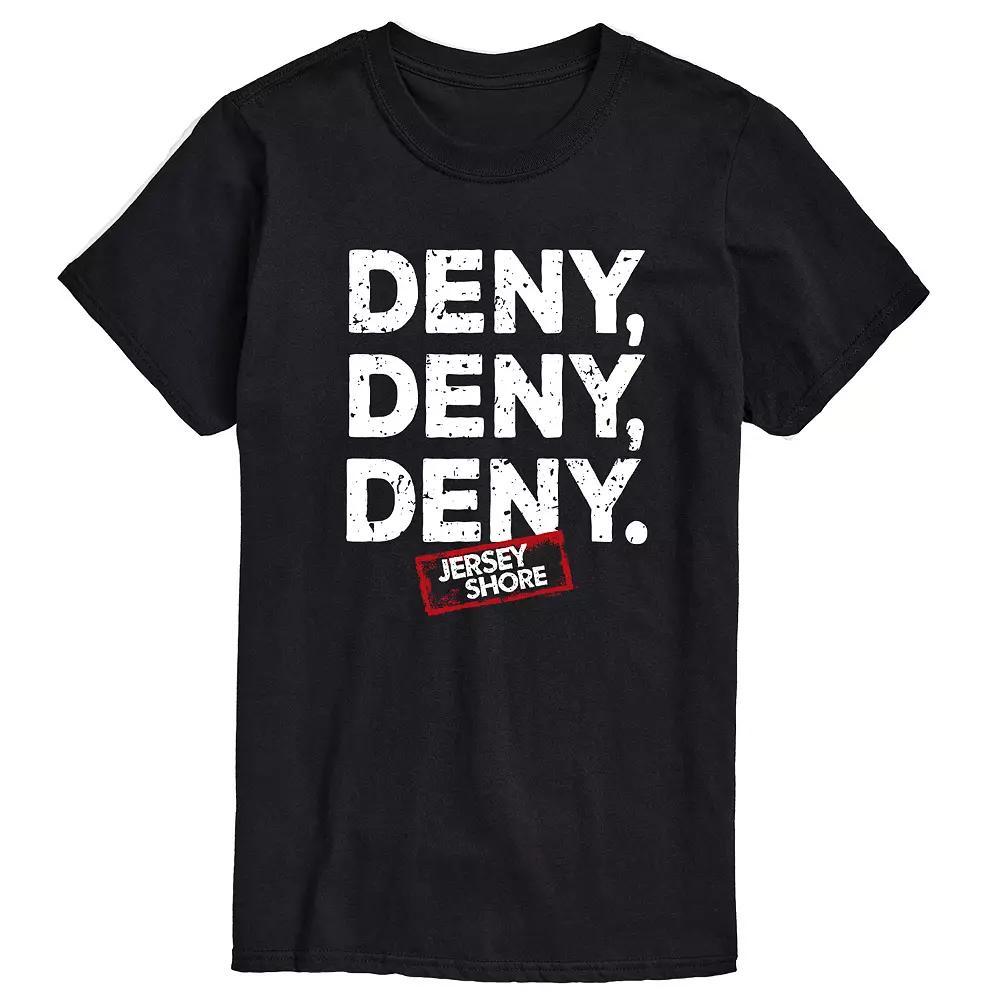 Big & Tall Jersey Shore Deny Deny Deny Graphic Tee, Mens Product Image