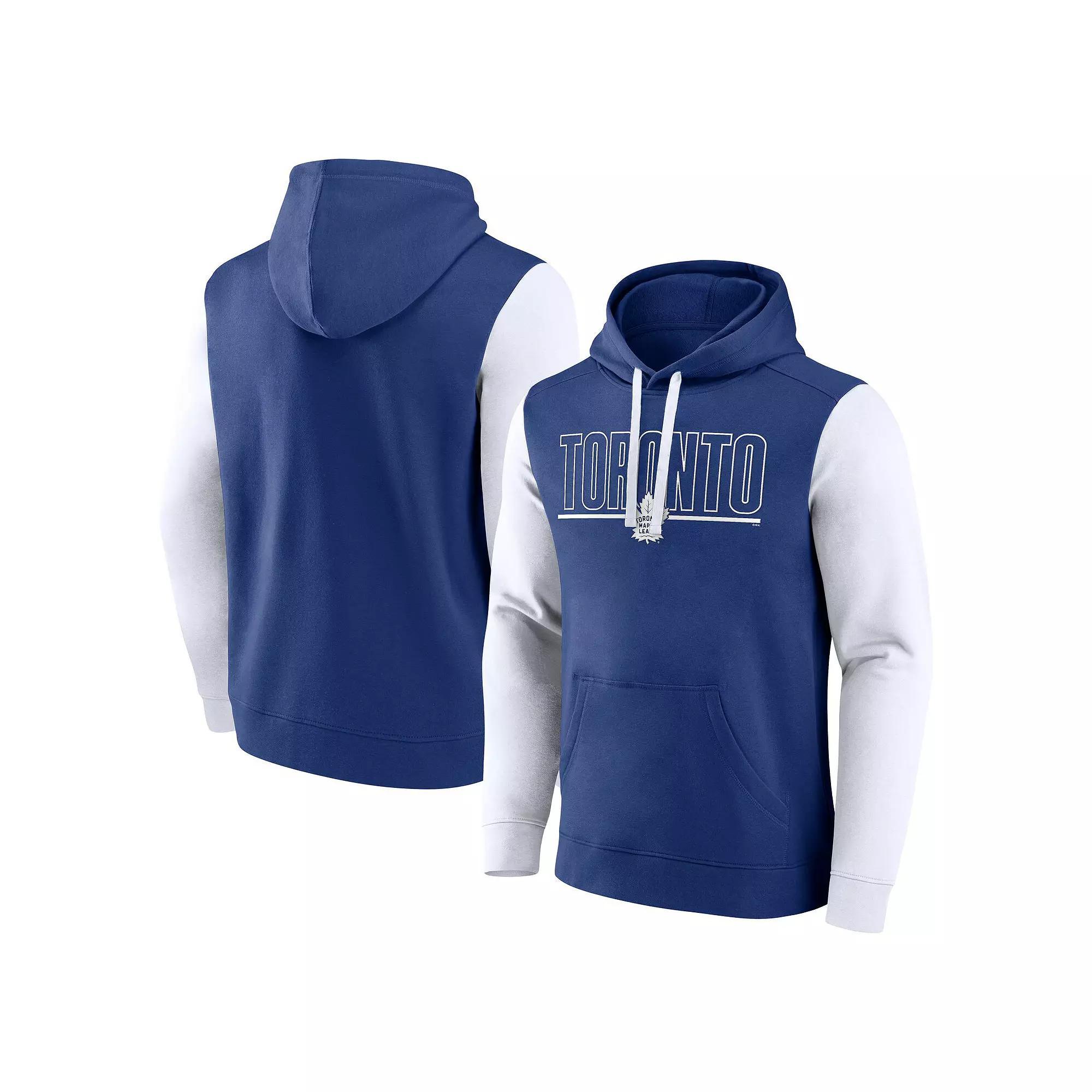 Men's Blue Toronto Maple Leafs Deliver Fleece Pullover Hoodie, Size: 2XL, Mpl Blue Product Image