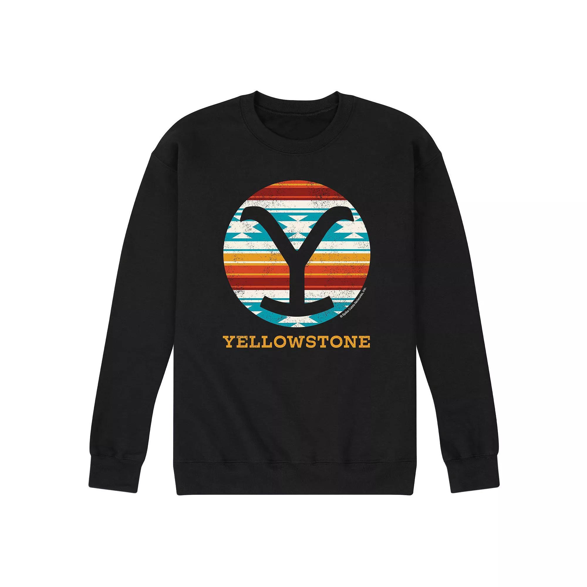 Men's Yellowstone Western Blanket Sweatshirt, Size: XXL, Black Product Image