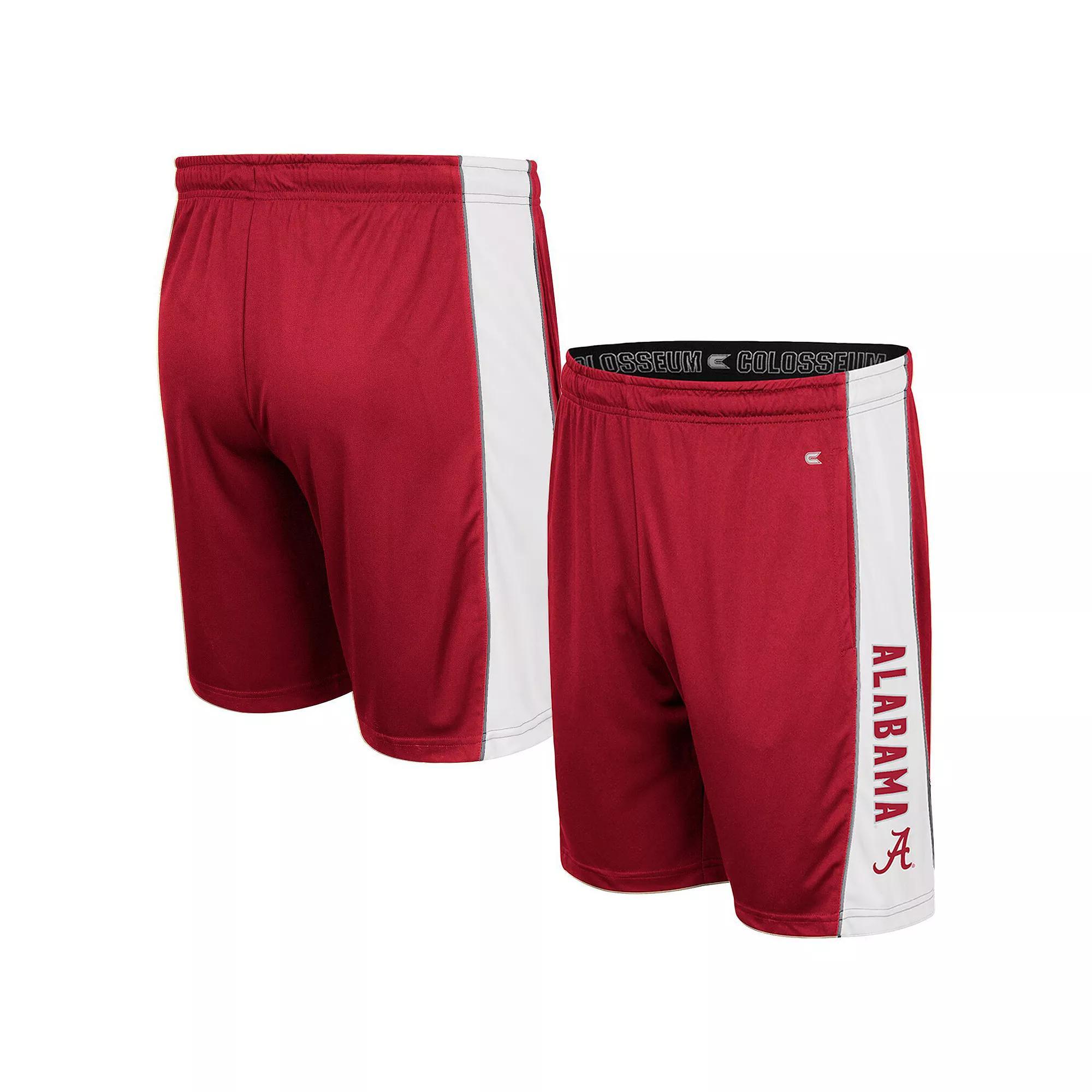 Men's Colosseum Crimson Alabama Crimson Tide Panel Shorts, Size: Small, Red Product Image