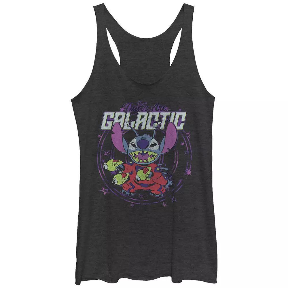 Disneys The Nightmare Before Christmas Jack Skellington And Oogie Boogie Vintage Poster Tri-Blend Juniors Racerback Tank Top, Girls Black Grey Product Image