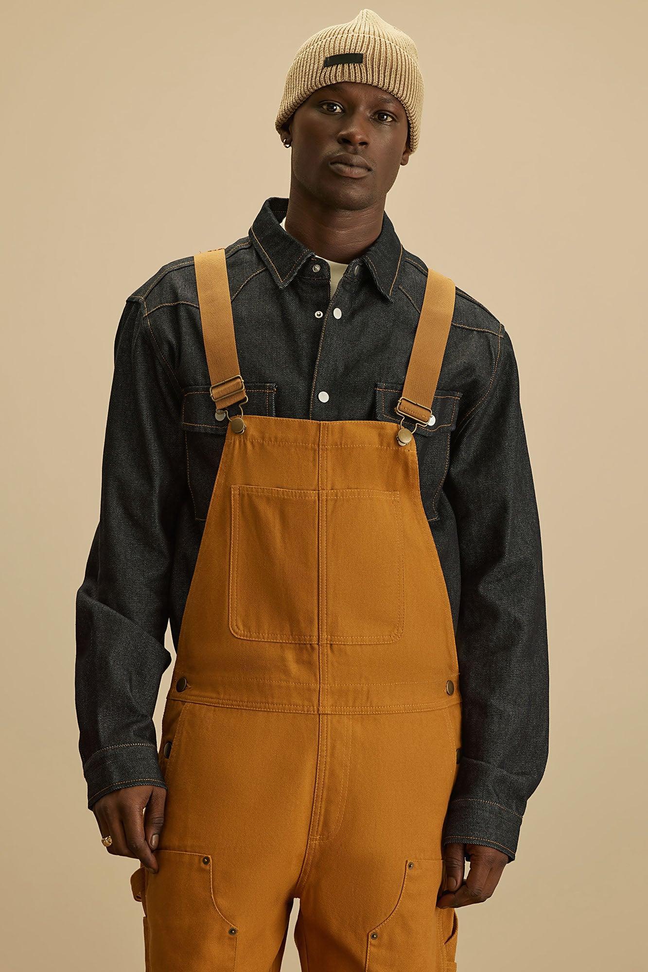 Alexander Utility Canvas Overalls - Tan Product Image