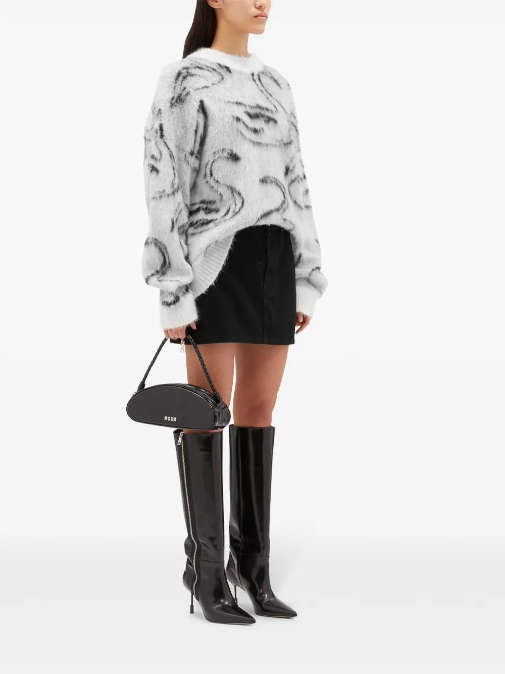 MSGM Pocketed Mini Skirt In Black Product Image