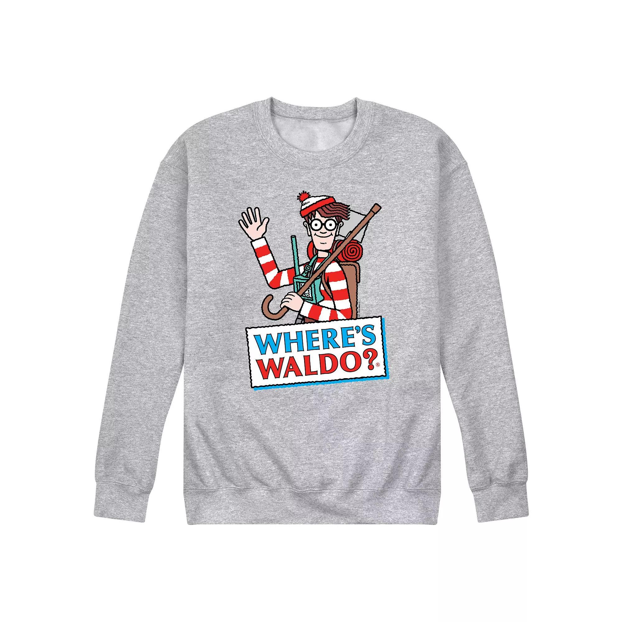 Mens Wheres Waldo Logo Fleece Sweatshirt Product Image