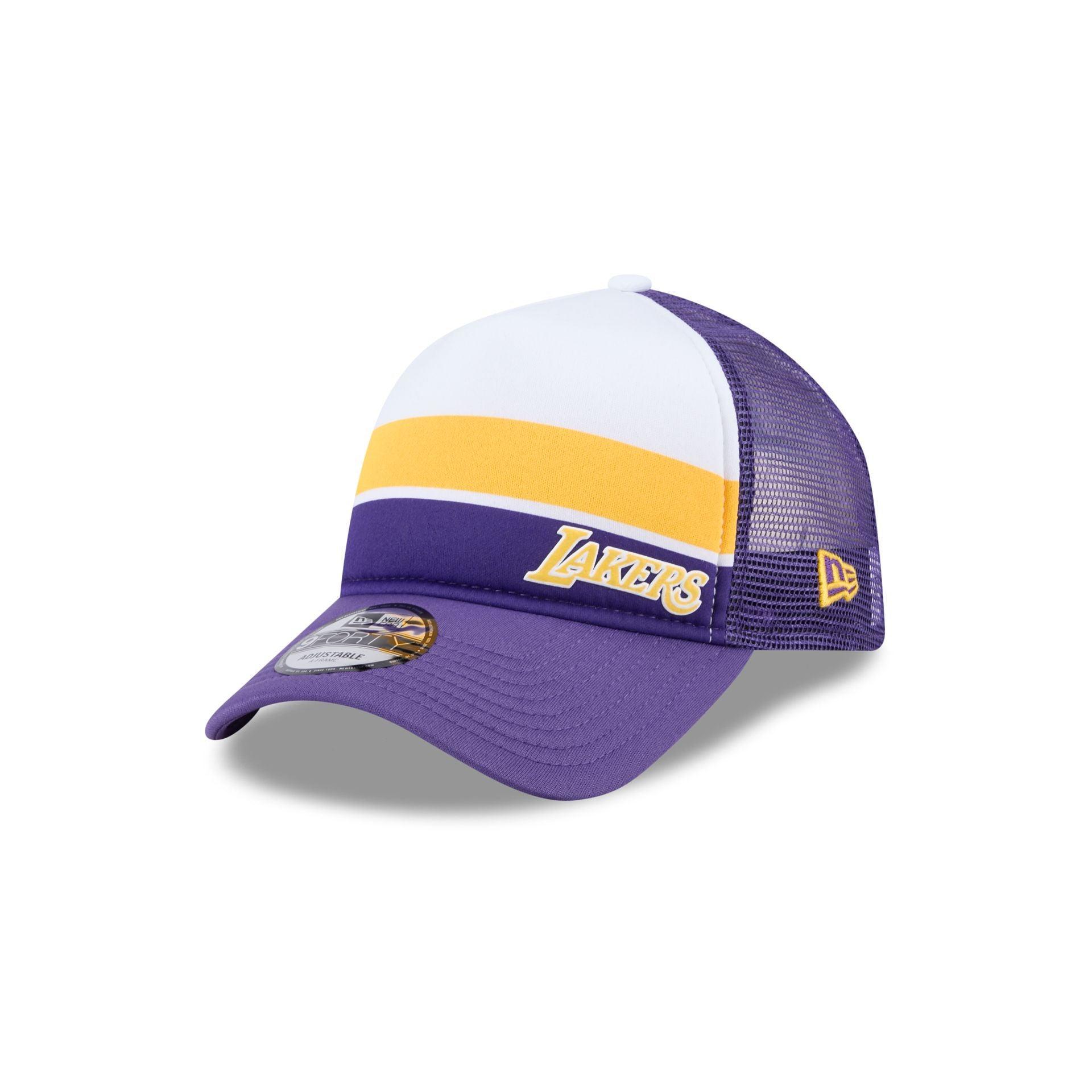 Golden State Warriors Color Block 9FORTY A-Frame Trucker Snapback Hat Male Product Image