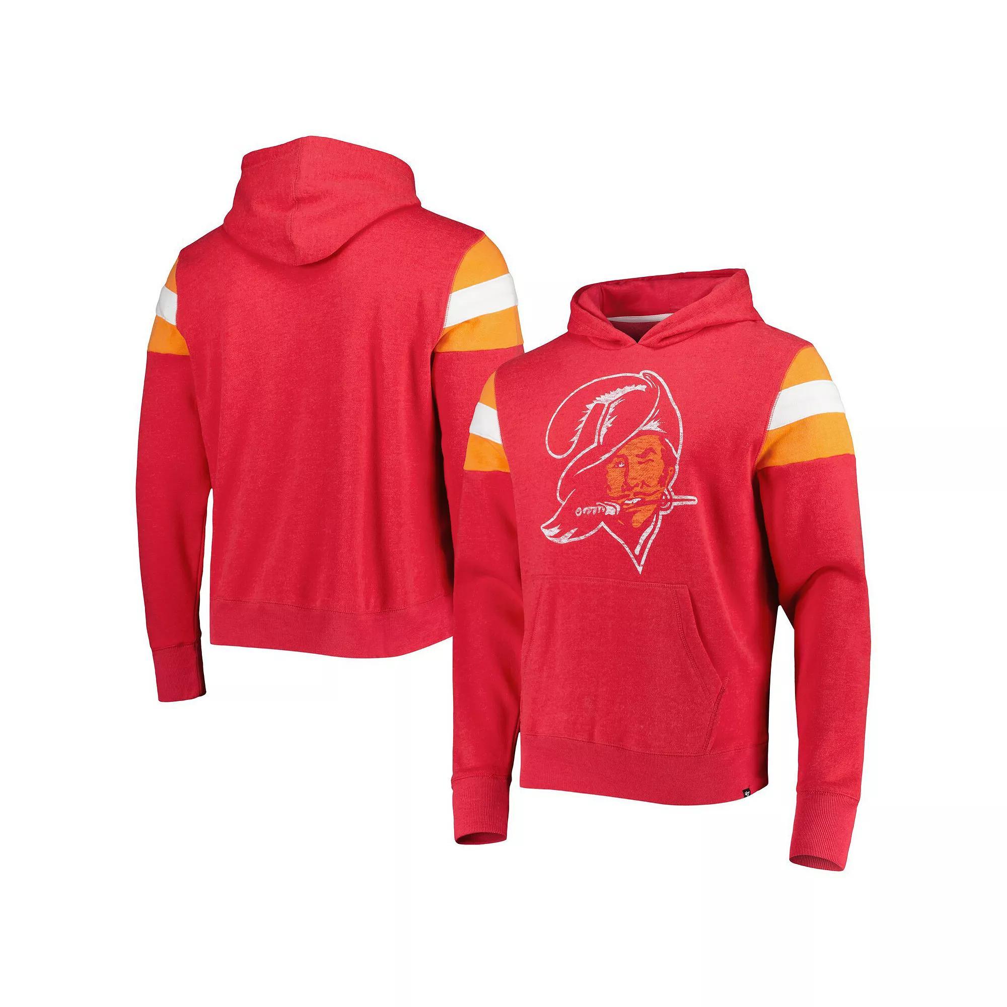 Men's '47 Red Tampa Bay Buccaneers Legacy Premier Nico Pullover Hoodie, Size: XL Product Image