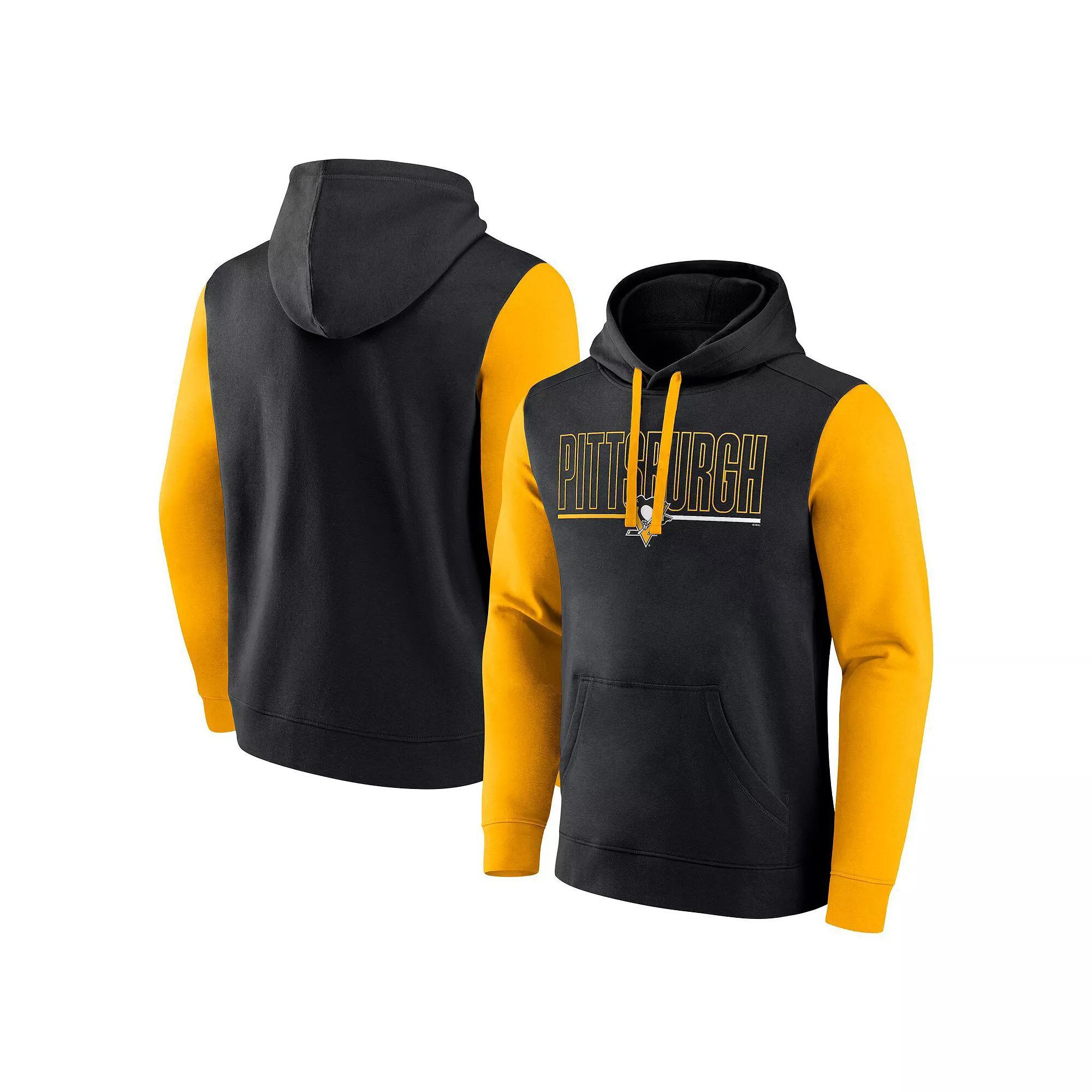 Men's Fanatics Red/Gold Kansas City Chiefs Outline Pullover Hoodie, Size: Large Product Image
