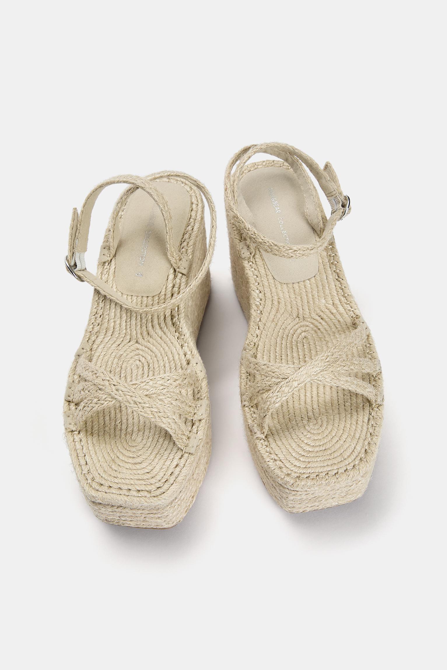 Jute wedge sandals Product Image