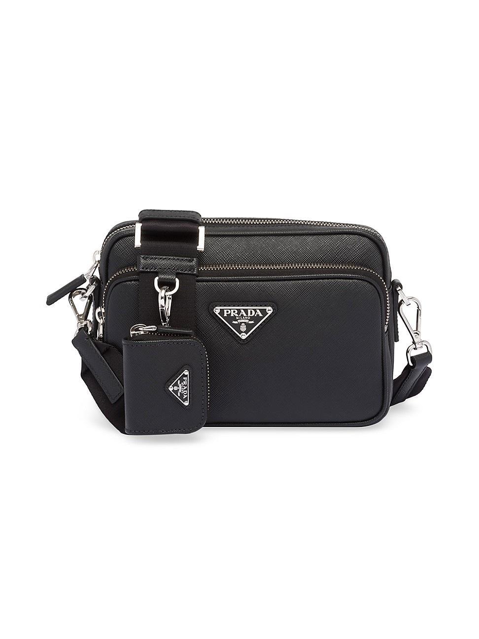 Mens Saffiano Leather Shoulder Bag Product Image